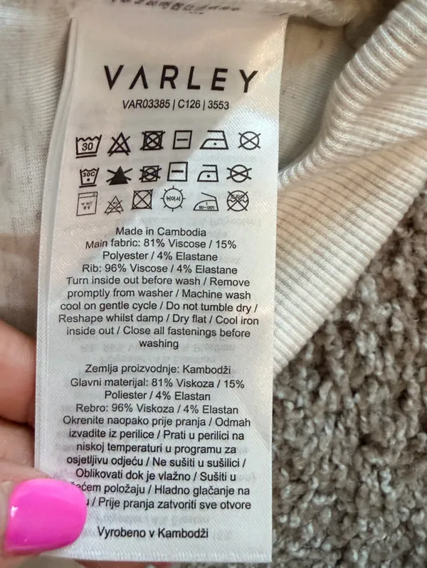 NWT Varley Selene 1/2 Zip doublesoft sweatshirt relaxed fit size small - Image 11