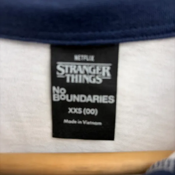 No Boundaries Stranger Things New! Hellfire Club Rugby Graphic Polo Size XXS - Image 6