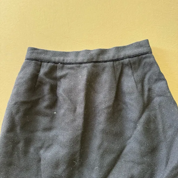 Vintage 90s Wool Pencil Skirt - Image 3