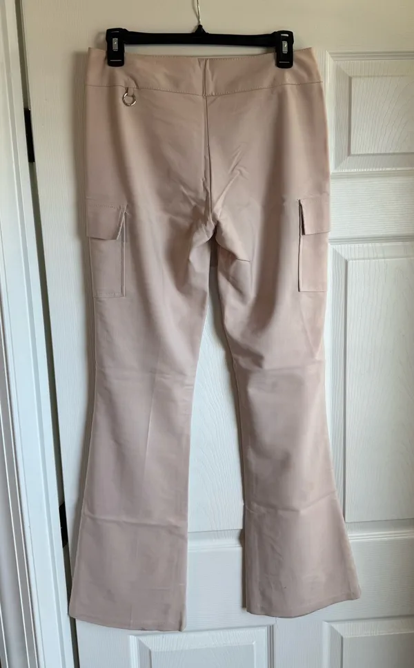 Khaki Stretchy Flair Pant Tan Size 28 - Image 3