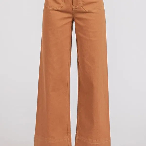 Mittoshop Twill Patch Pocket High Rise‎ Wide Leg Pants - Image 6