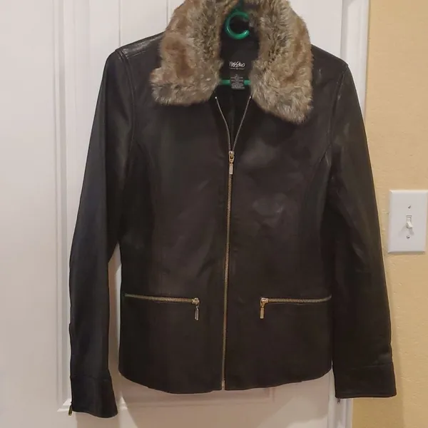 Mossimo Supply Co. BLACK Leather Jacket- Size S - Image 2