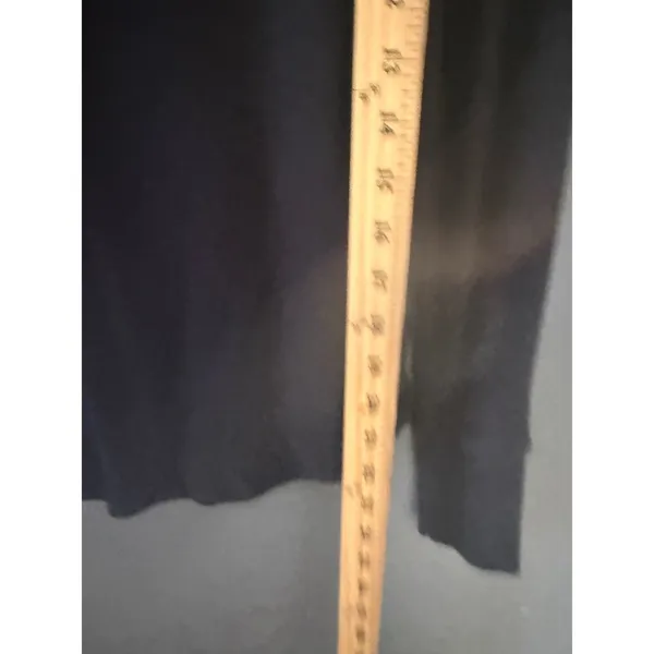 GAP Rib Henley Long Sleeve Shirt Black Slim‎ Fit Curved Hem Small - Image 6