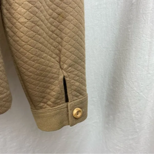 Regina Porter Brown Vintage Quilted Double Breast Long Sleeve Button Jacket S - Image 6