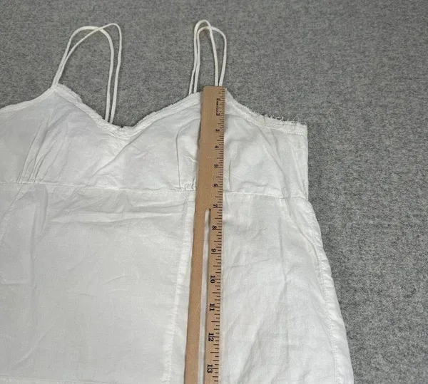 Vintage Y2K Mossimo Large Cami Tank Top Womens White Fairycore Grunge Coquette - Image 9
