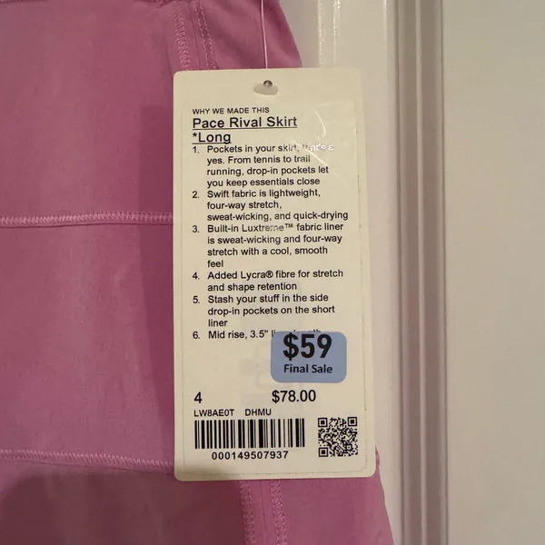 lululemon pace rival skirt long - Image 2
