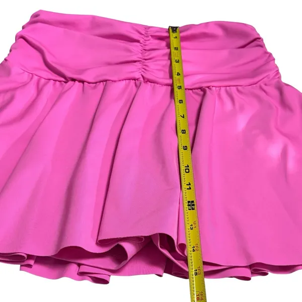 Year of Ours‎ Court Skort Hot Pink Ruched Athletic Tennis Pickleball Golf M - Image 10