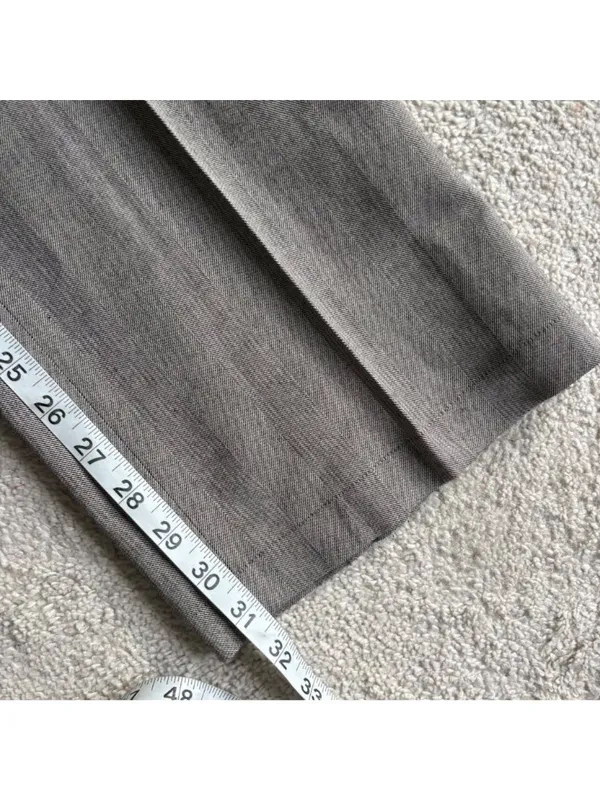 Michael Michael Kors Gray Herringbone Dress Pants Straight Leg Career Workwear - Image 6