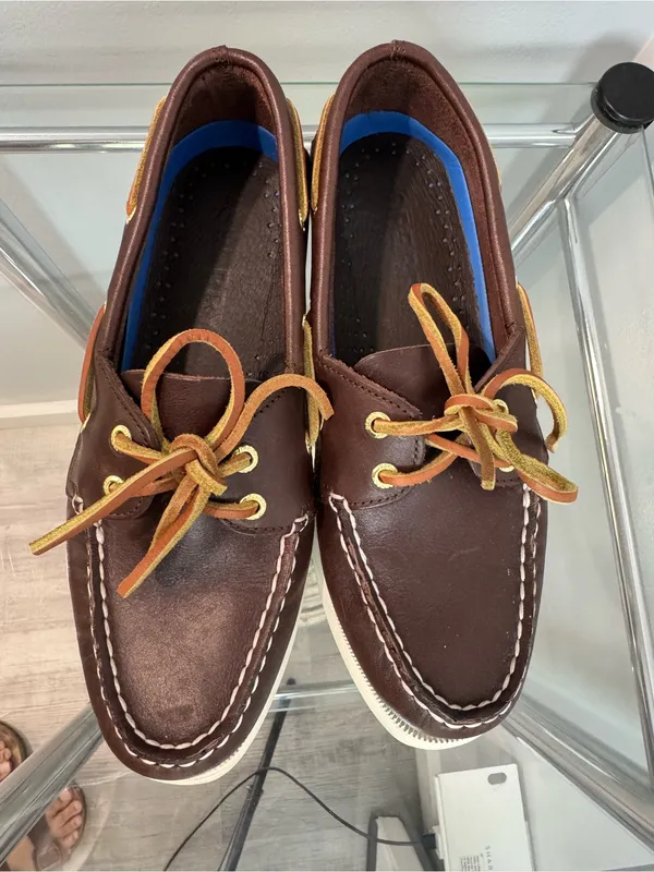 SPERRY Top Sider Women Brown Deck Crew Casual Water Shoes Shoe 9195017 7.5M - Image 2
