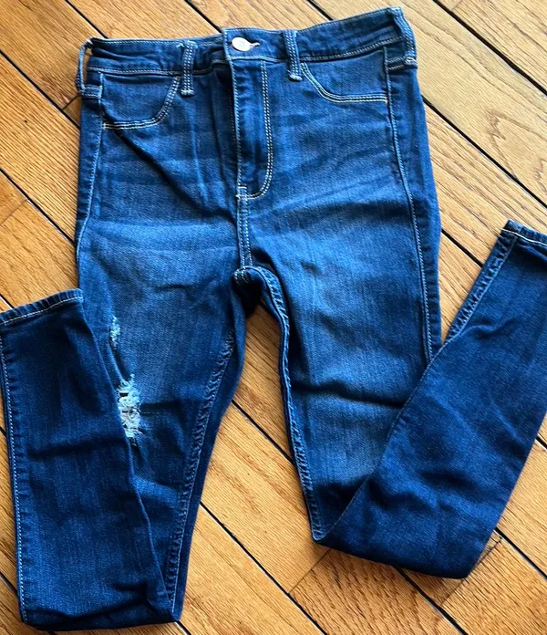 Hollister High Rise Jean Legging Dark Wash - Image 3