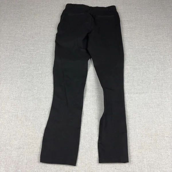 Quince Ultra Stretch Ponte Bootcut Pants Womens Medium Black Pull On Office Work - Image 3