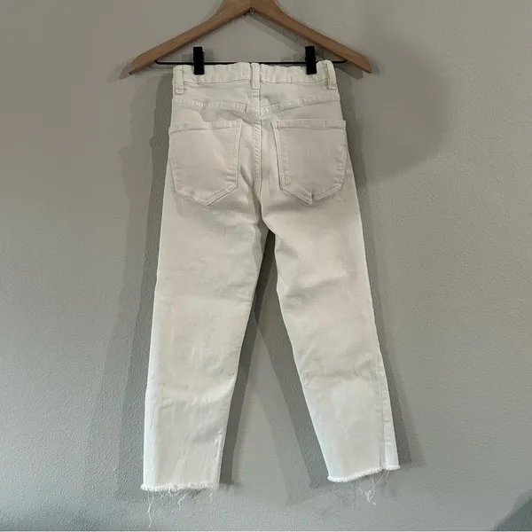 Zara Cream Women's Ankle Cropped Size 0 Jeans - Image 8