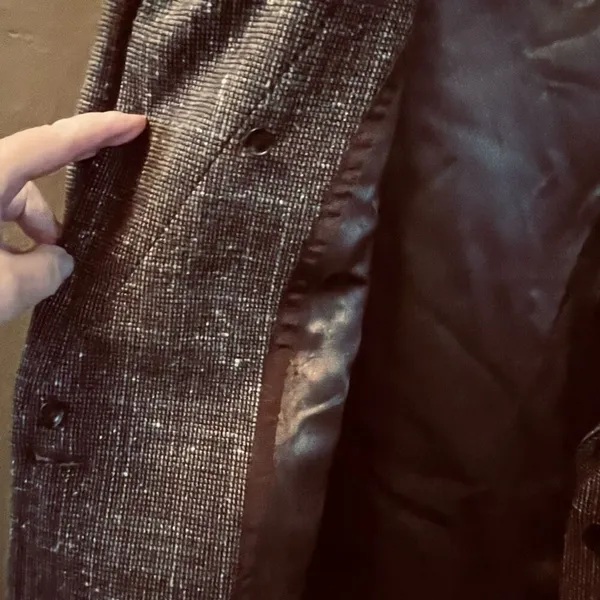 Benetton Italy Brown Tweed jacket size 12 (48) - Image 5