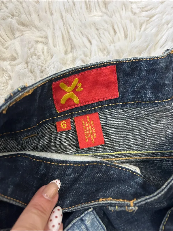 X2 Denim Patchwork Jacket Jeans Set Size undefined - Image 8