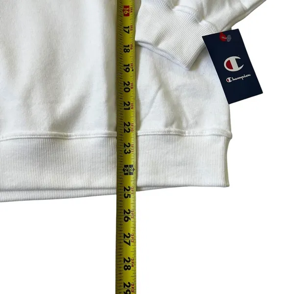 Champion White Fleece Logo Sweatshirt Women Plus Size 1X | 59-12 - Image 5
