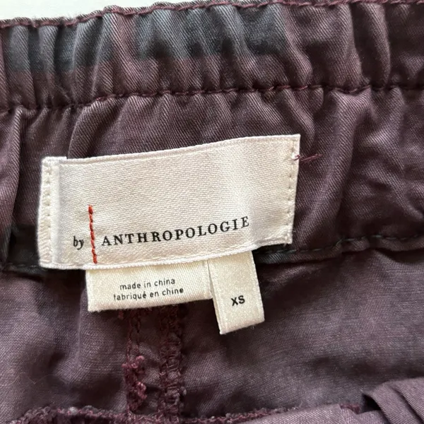 Anthropologie Jacquie Plum Button‎ Fly Jogger Pants Size XS - Image 3