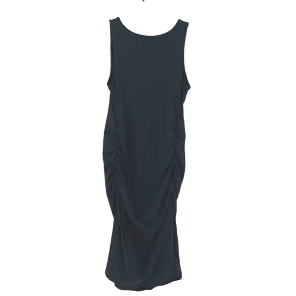 Isabel‎ Maternity Black Ruched Side Tank Midi Dress Small Sleeveless Stretch EUC - Image 4