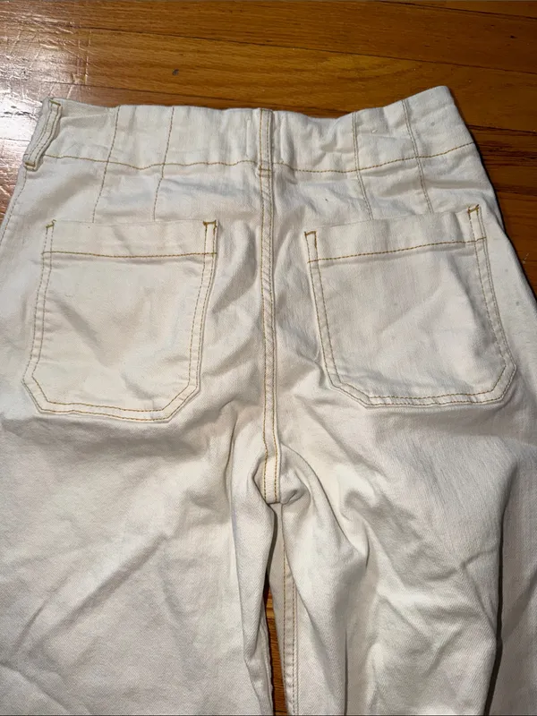 Maeve Anthropologie the Colette White High-Rise Wide Leg Jeans - Image 5