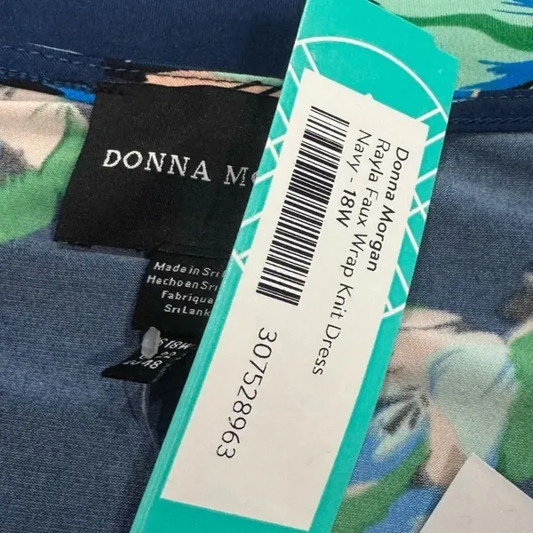 NEW Stitch Fix Donna Morgan Donna Morgan Floral Faux Wrap Dress Women’s 18W - Image 3