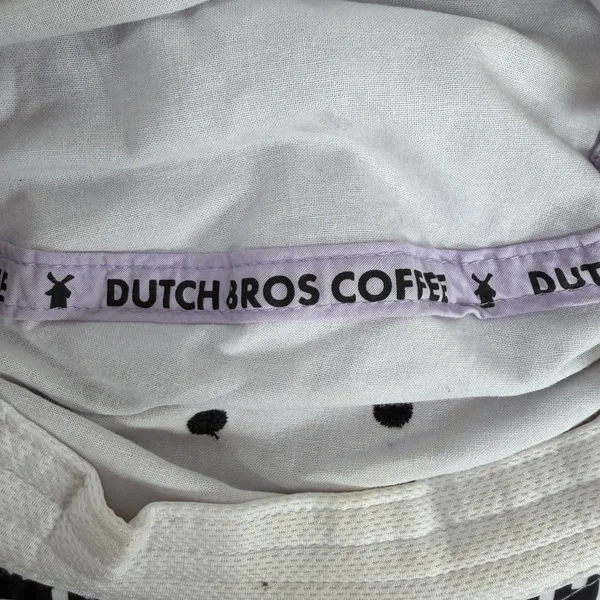 Dutch Bros OS Bucket Hat Lavender Guaranteed To Satisfy Embroidered Sun Hat - Image 10