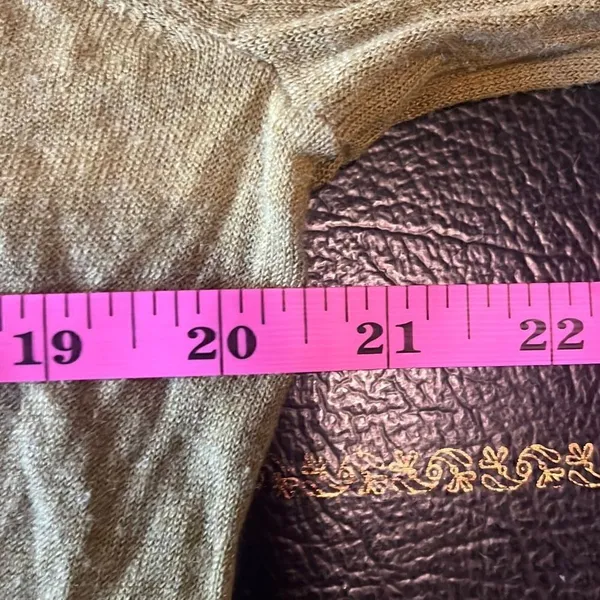LOFT‎ Womens XS Green Oversized Open Front Pockets Lightweight Tunic Cardigan - Image 7