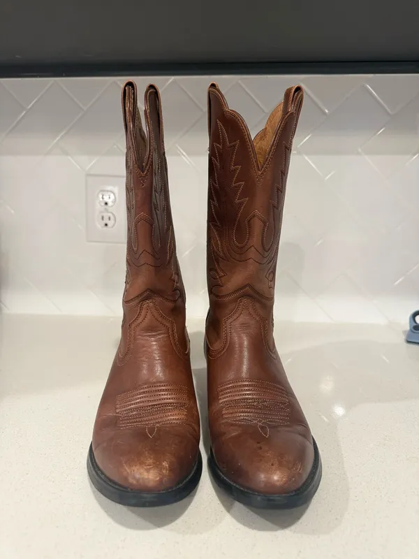 Ariat Boots Cowgirl Brown Leather - Image 3