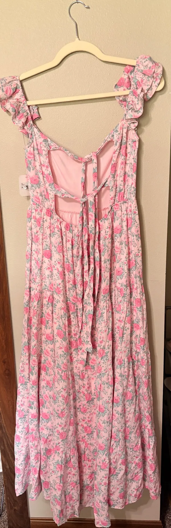 Altar'd State Pink floral, long dress - Image 3