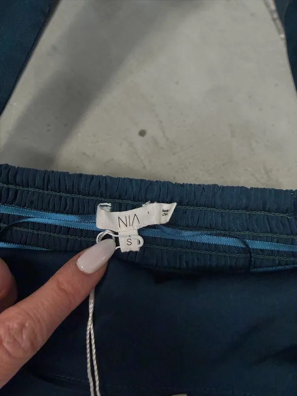 NIA Teal Square Neck Sleeveless Crop Top Bralette‎ - Image 3