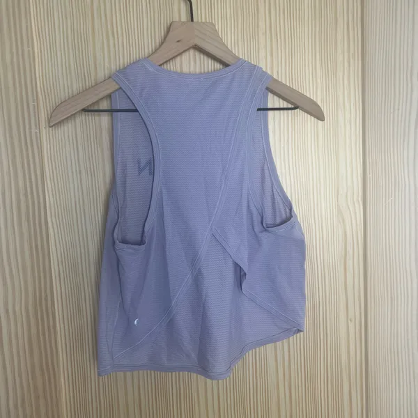 LULULEMON X PELOTON- Fast as Light Mesh Tank Iced Iris Size 6 - Image 5