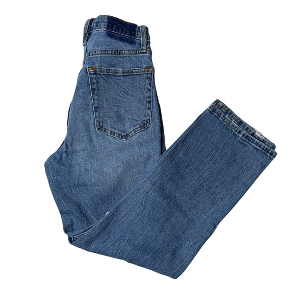 Abercrombie Jeans Ankle Straight Ultra High Rise Distressed Denim 26 2S - Image 3