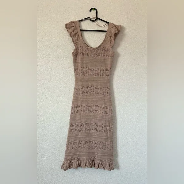 Freshman 1996 crochet midi dress sz small - Image 4