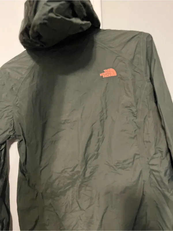 The North Face Women's Green Hooded Full Zip Waterproof Rain Jacket Size M - Image 5