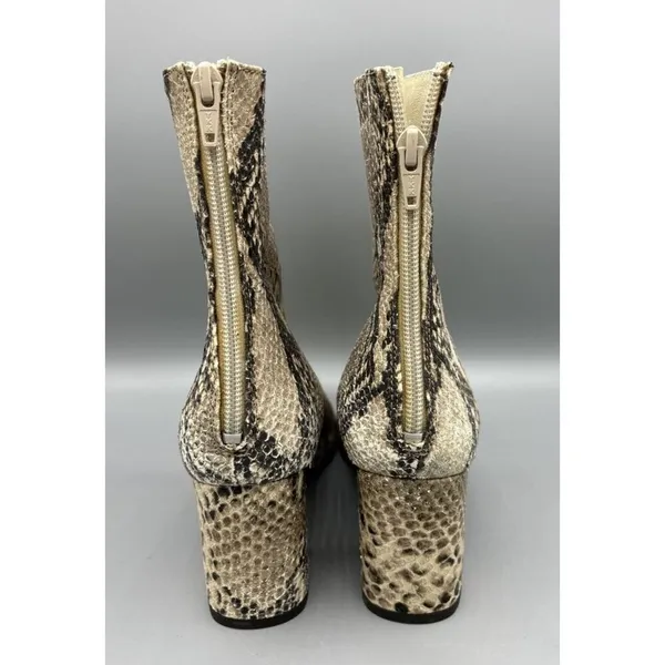 Free People Snake Skin‎ Reptile Block Heel Women’s Boots Size 37 - Image 3