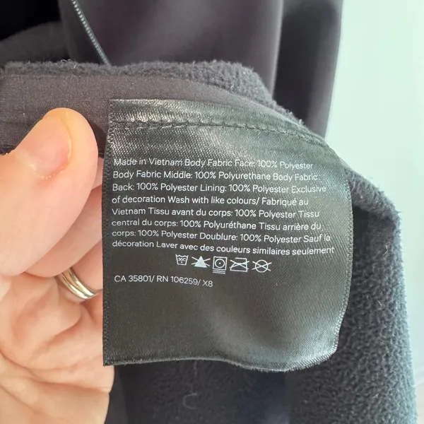 Lululemon Glyde Along Black Hooded Softshell Full‎ Zip Jacket Womens Size 4 - Image 8