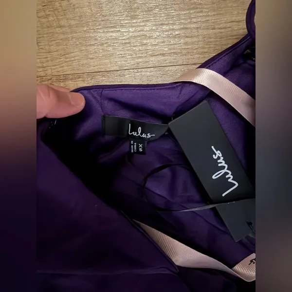 Lulus Damaris Dark Purple Mock Neck Backless Maxi Dress - Image 7