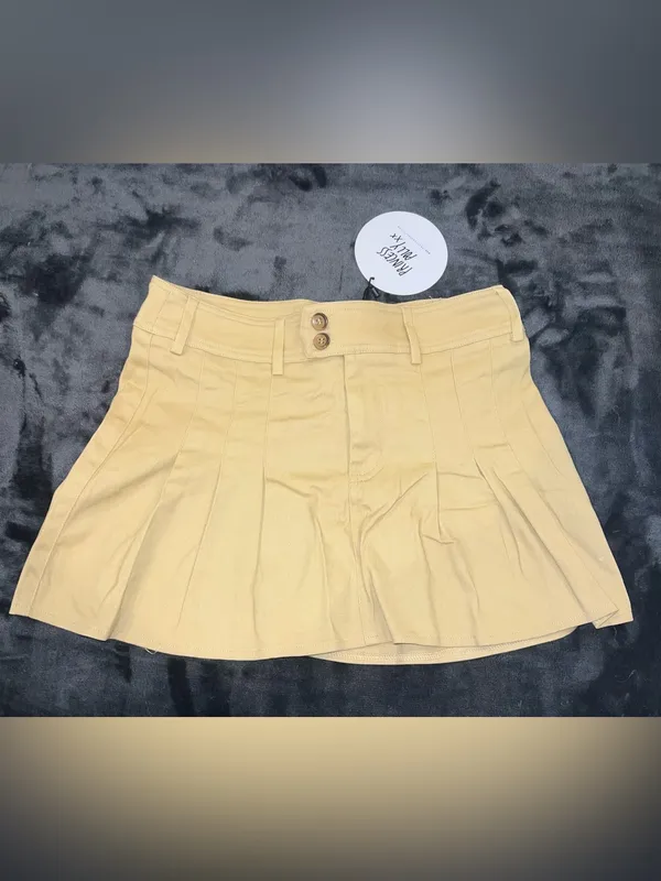 Princess Polly Amira Mini Skirt in Beige Size 2 New with tag - Image 8