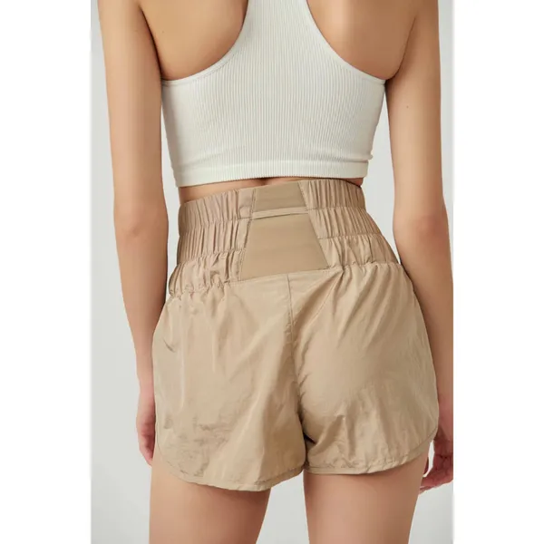 Free People Movement NWT The Way Home Clay Tan High Rise Shorts - Image 3