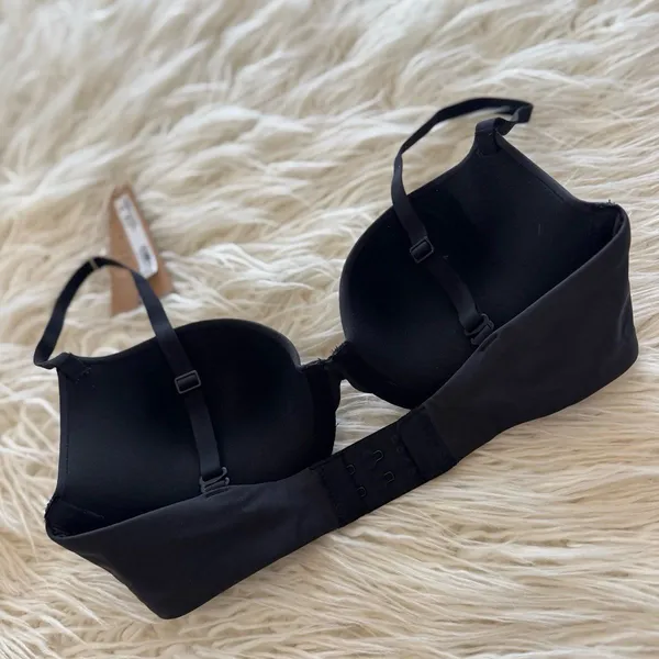 Skims Fits Everybody Push Up Demi Bra Onyx Size 30D - Image 6