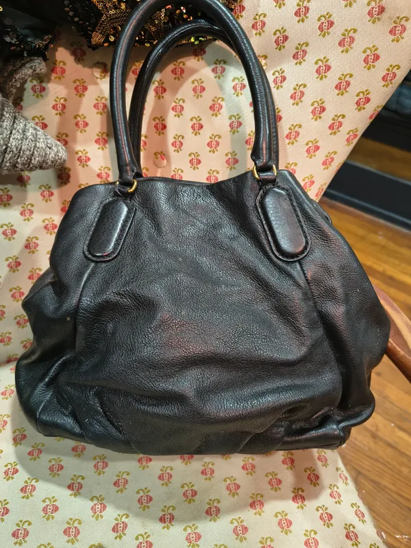 Marc by Marc Jacobs Black Leather Top-Handle Satchel - Image 2