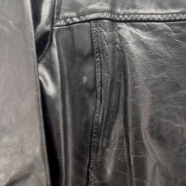 Old Navy Leather Moto Jacket‎ Black Large - Image 9