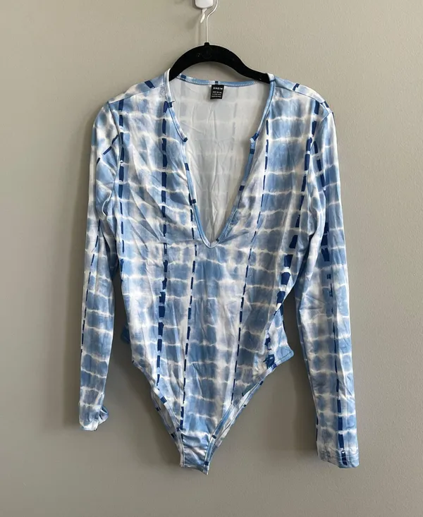Tie-Dye Long Sleeve Bodysuit - Image 3
