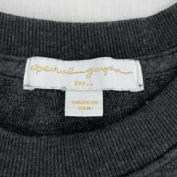 Spiritual Gangster Starry Vibe Crop Sweatshirt Pullover Top Foil Metallic Size S - Image 7