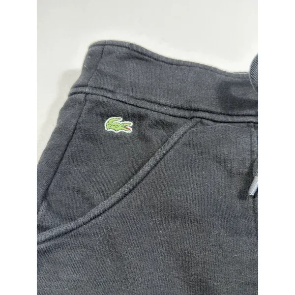 Lacoste Women's Black Sweatshirt Cotton Y2K Mini Skirt‎ Comfy Cute Size 34 Small - Image 5