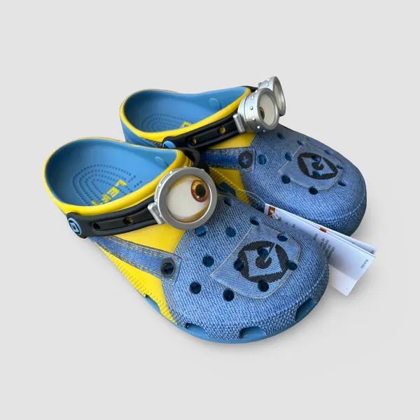 Crocs Despicable Me Minions Classic Clog Blue Yellow M8/W10 Novelty NWT - Image 4