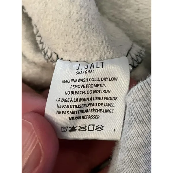 J. Galt Sweatshirt Womens Med Navy Colorblock 1/4 Zip Fleece Mock Neck Pullover - Image 10