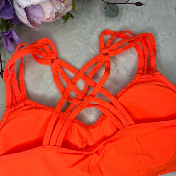 NEW Anemone Bright Orange Strappy Bralette - Image 6