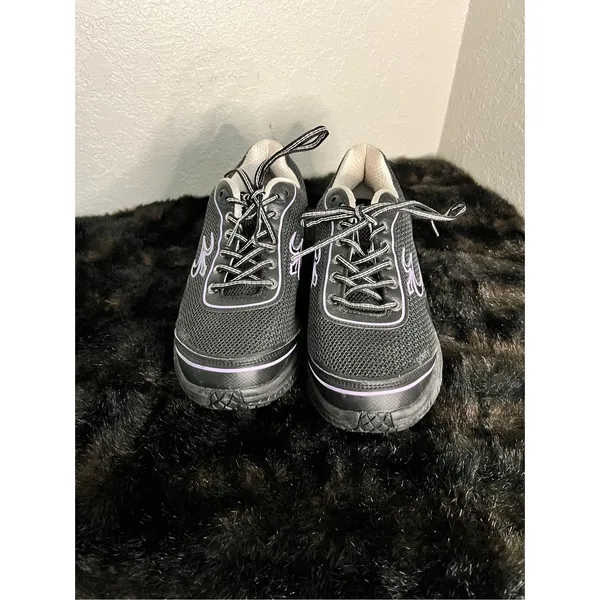 GDefy Gravity Defyer‎ Womens 10 Black Purple Comfort Walking Shoes TB9024FLP-W - Image 2