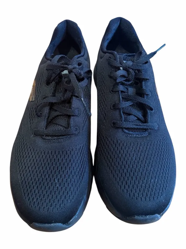 Skechers Women's Black Mesh Lace-Up Arch Fit Sneakers - Image 4