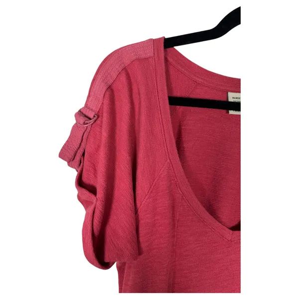 Anthropologie Saturday Sunday Kathie Flounced Mini Dress Tiered Pink Boho Small - Image 7