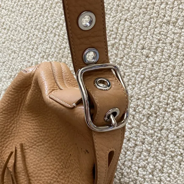 Coach Legacy East West Tassel Shoulder Handbag Vintage Leather J0693-F02188 Tan - Image 14